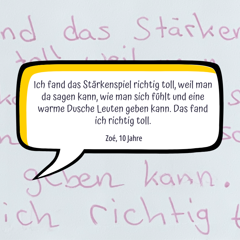 StärkenSpiel, Feedback Zoe