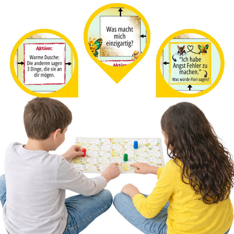 StärkenSpiel, Zoe und Darius beim Spielen