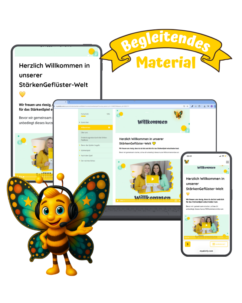 StärkenSpiel, begleitendes Material Mockup